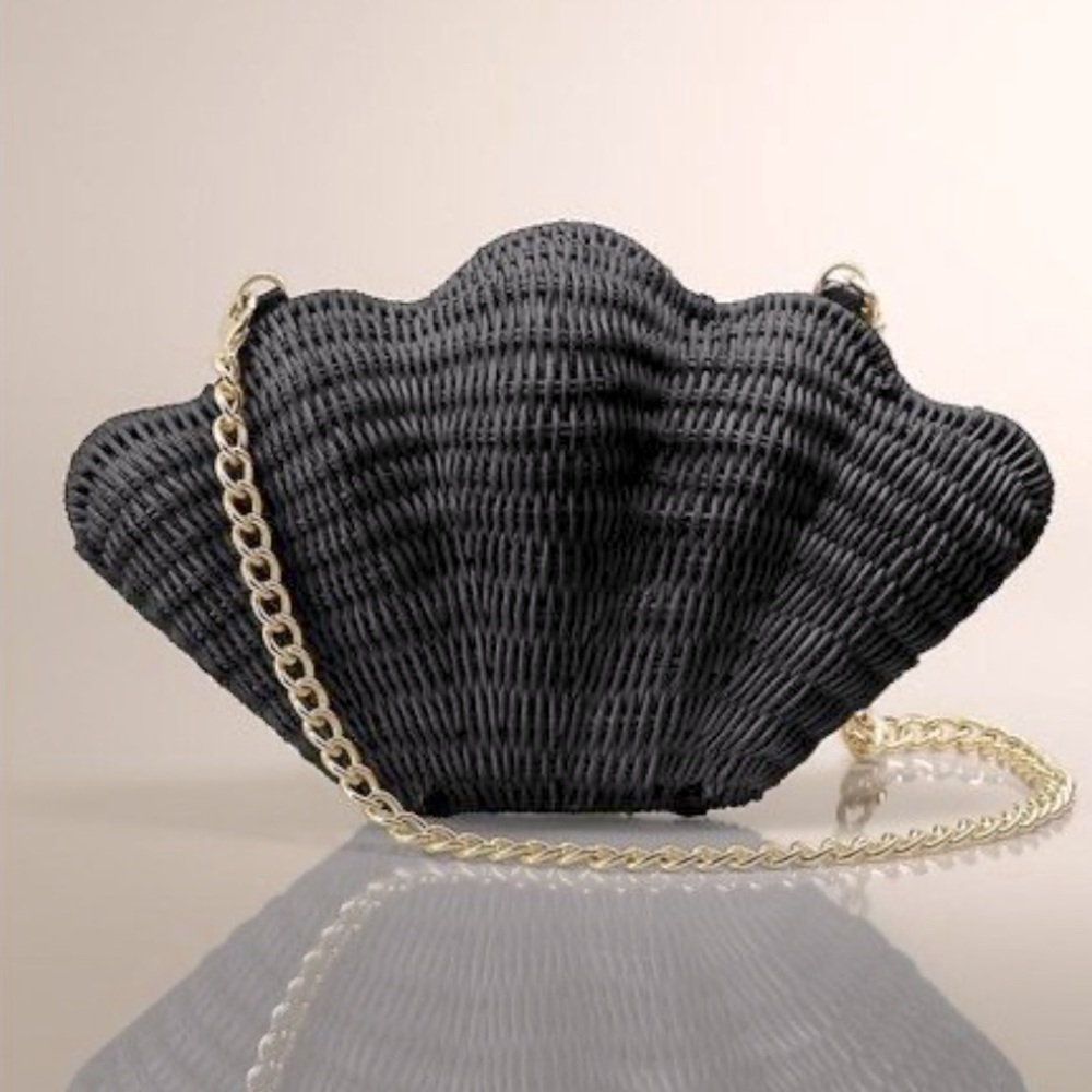 Talbots Vintage Shell-Shaped Clutch with Chain